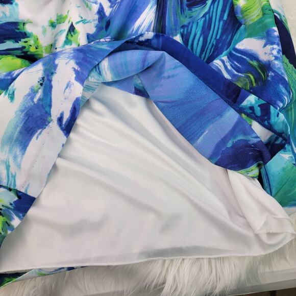 City Triangles Floral Strapless Dress Sz Medium - Picture 6 of 8